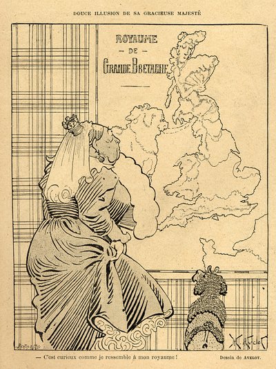 Cartone animato della Regina Vittoria, da 